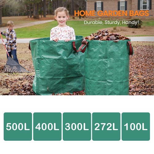 Heavy Duty Garden Waste Bag Reusable Waterproof Refuse Sack for Leaves Grass Bin - Picture 2 of 17