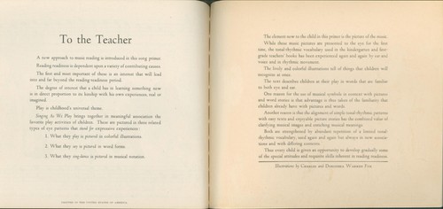 Singing As We Play Story Songbook 1949 Pitts musica illustrata lettura primer - Foto 6 di 7