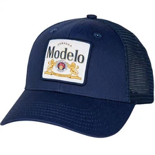 Modelo Especial Logo Patch Navy Adjustable Trucker Hat Blue