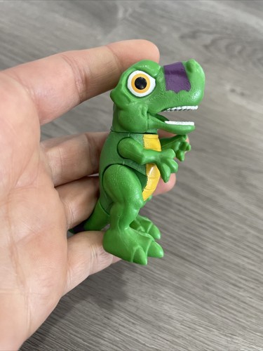 TMNT Teenage Mutant Ninja Turtles HALF SHELL HEROES Donnie & T-Rex Dino HTF - Picture 12 of 13