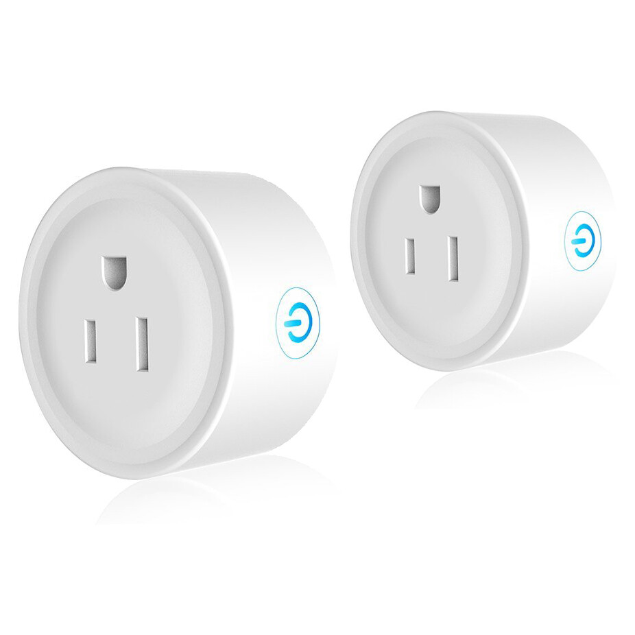 Универсальный фирменный смарт-штекер WiFi Smart Plug из 2 пакетов, совместимый с Amazon Alexa и Google Home
