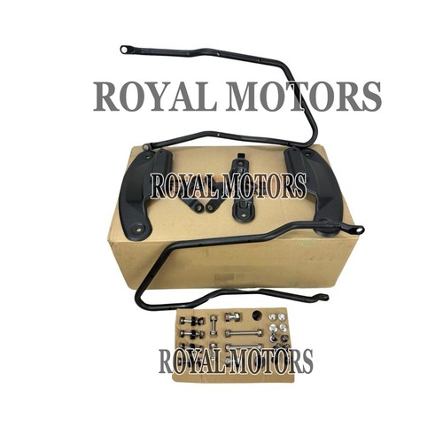 BLACK PREMIUM PANNIERS & RAIL WITH INNER BAG FOR ROYAL ENFIELD SUPER METEOR 650 - Picture 9 of 16