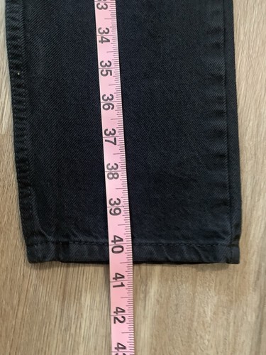 NWT MEN'S LEVI JEANS 512 Slim Taper Stretch Black Ripped 29 x 32 - Picture 3 of 6