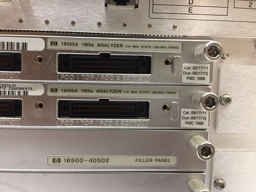 HP 16700A Logic Analysis System W/ 2x 16555A Modules - Picture 4 of 4