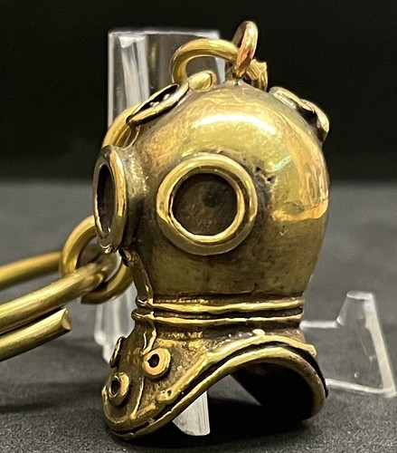 Toller Schlüsselanhänger Antik Taucheranzug Helm massiv Bronze 33 grs Traumstück - Bild 7 von 15