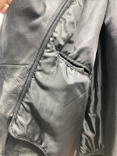 Chaqueta de Cuero Vintage USA Bikers Dream Apparel Parcheada Talla: 48 PA ABATE Motociclista - Imagen 3 de 15