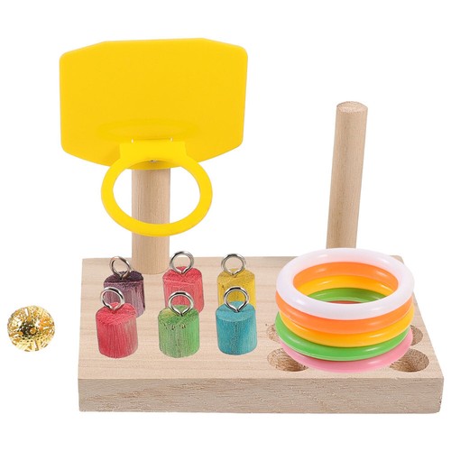 1 Set Parrot Bird Cage Toy Mini Basketball Toy Bird remise Training Toy
