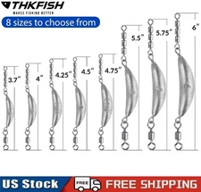 15PCS Fishing Sinker Drop Shot Weights Fish Weights Kit Inline Trolling Sinkers