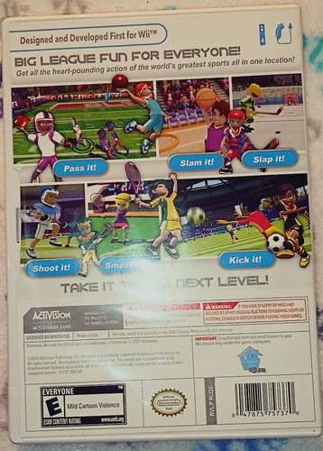 Hasbro Nerf Wii Pacchetto Sportivo Tennis, Golf e Baseball e Wii Big League Sport - Foto 13 di 16