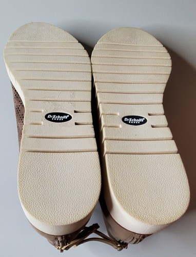 Dr. Scholl’s Be Free Beige Perforated Vegan Leather Platform Ankle Boot Sz 9 - Picture 8 of 10