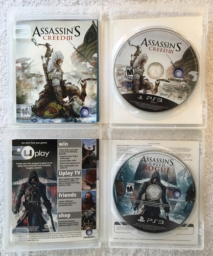 Assassin’s Creed III & Rogue (PS3, 2012, 2014) Sony PlayStation ZERO SCRATCHES - Picture 3 of 11