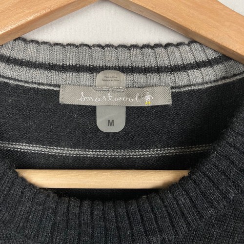 Smartwool Sweater Medium Black 100% Merino Wool Casual Preppy Base Outdoors Mens - Picture 5 of 10