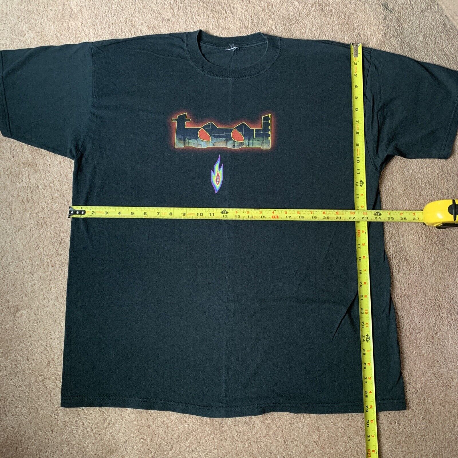 Tool T shirt Old vintage 2002 Concert Tour Shirt Dates & Cities Lateralus XL