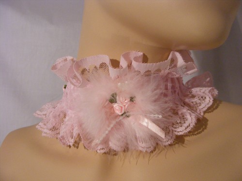 SISSY ADULT BABY KITTEN DDLG CHOKER COLLAR LOLITA FANCY DRESS COSPLAY OP BELL - Picture 4 of 11