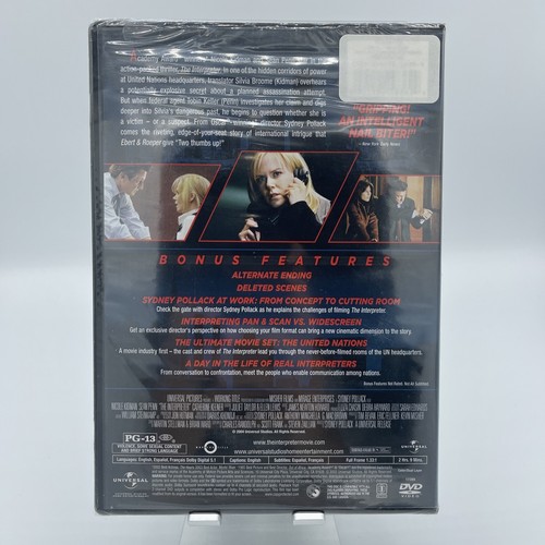 The Interpreter (DVD ) New Sealed Free Ship Nicole Kidman Sean Penn - Picture 2 of 2