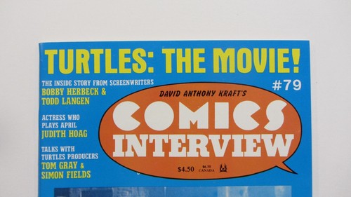 COMICS INTERVIEW 79 1990 TEENAGE MUTANT NINJA TURTLES Film Cartoon Comic Buch - Bild 2 von 6