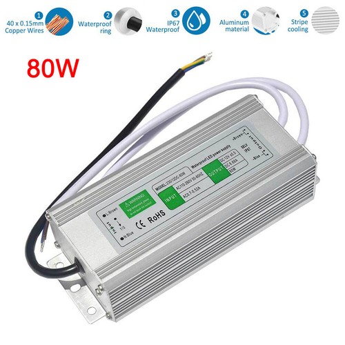 AC 110V-240V to DC12V/24V IP67 Waterproof LED Transformer Driver Power Supply US - Picture 38 of 42