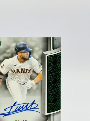 2024 Topps Tier One - Luis Matos RC Lámina Verde Break Out Autógrafo 27/49 ¡GIGANTES! - Imagen 4 de 10