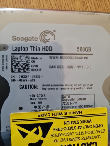 Seagate 500gb Laptop Festplatte - Bild 3 von 3