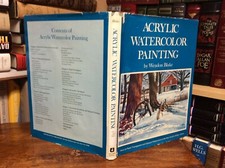 ACRYLIC WATERCOLOR PAINTING By Wendon Blake -1971 2nd print HC/DJ EX-Library