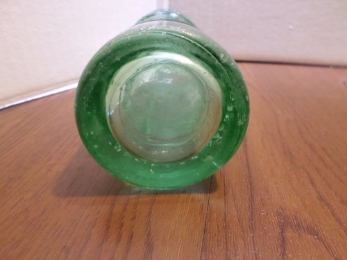 Vintage 1930's Art Deco Eye Se Beverages 9 oz Green Glass Soda Bottle - Bild 7 von 7