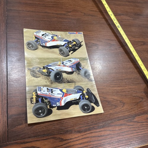 Rare Vintage Tamiya Thundershot Poster 10 in x 14 in Two Sided. MRC - Picture 7 of 24