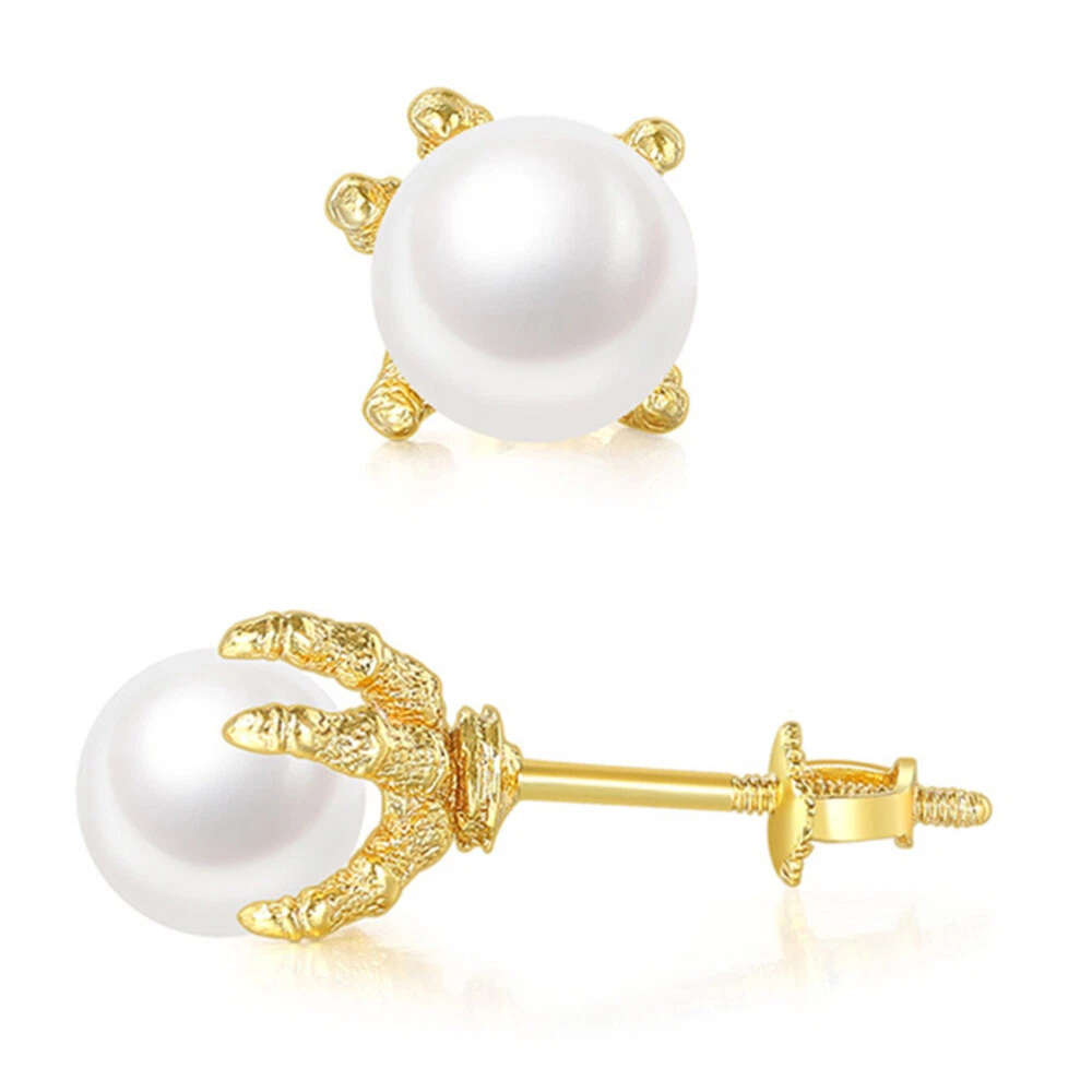 Mens pearl 2024 earrings stud