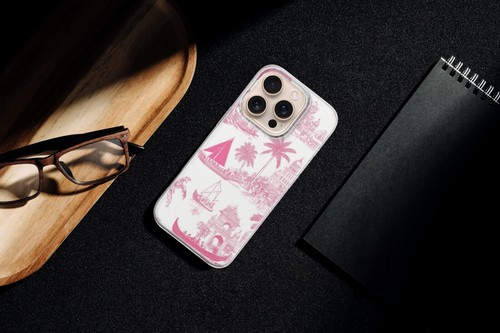 Toile de Jouy Print Phone Case Cover for iPhone16 for Pixel9 for SamsungS25 PC79 - 第 6/22 張圖片