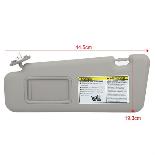 Gray Sun Visor w/Sunroof Left + Right Side For 2008-2013 Toyota Highlander - Picture 2 of 10