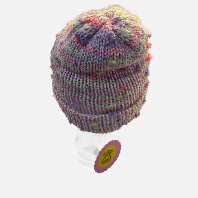 Plasma Beamz Handmade Pink & Gold Marled Beanie Plasma Beamz Handmade Pink & Gold Marled Beanie | eBay main image 3