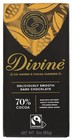 Divine Chocolate Deliciously Smooth Dark Chocolate 70% Cocoa 3 Oz Pack Of 4