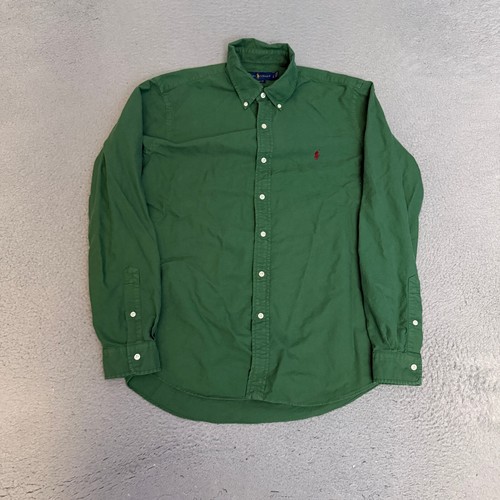 Ralph Lauren Shirt Mens Size Large Green Long Sleeve Button Up