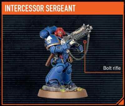 Intercessor Sergeant Kill Team Starter Set Space Marines Heroes Warhammer 40K