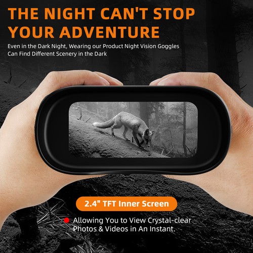 GTMEDIA FHD 1080P 5X Night Vision Goggles Binoculars LCD Screen Infrared Camera - Picture 10 of 16