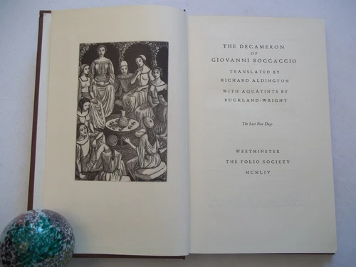 The Decameron, Second Five Days, Giovanni Boccaccio, Folio Society, 1954, 1st ed