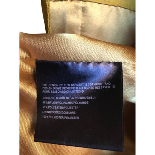 FOUR SEASONS Trench Showerproof Raincoat Chartreuse 10-12 - Picture 10 of 10
