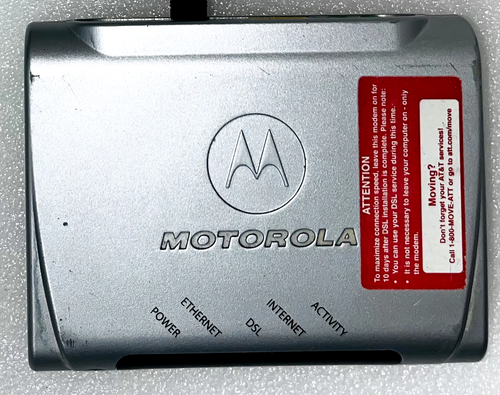 MOTOROLA DSL Modem Style: MSTATEA Model # 2210-02-1022. - Picture 2 of 6