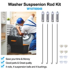 Washer Suspension Spring Rod Kit W10780048 for Whirlpool Kenmore Washing Machine