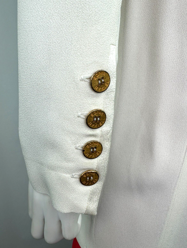 Sonia Rykiel Paris France 6 US 38 FR 42 IT M White Blazer Jacket Coat Runway - Picture 6 of 9