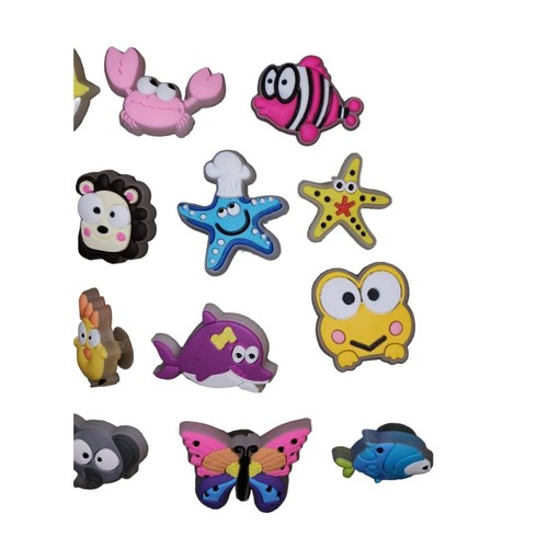 Croc Charms Glow In Dark Animals Fish Insects Lot of 20 - Picture 2 of 6
