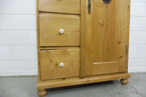 Brotschrank Wandschrank Antiker Schrank Vorratschrank Küchenschrank Weichholz - Bild 5 von 12