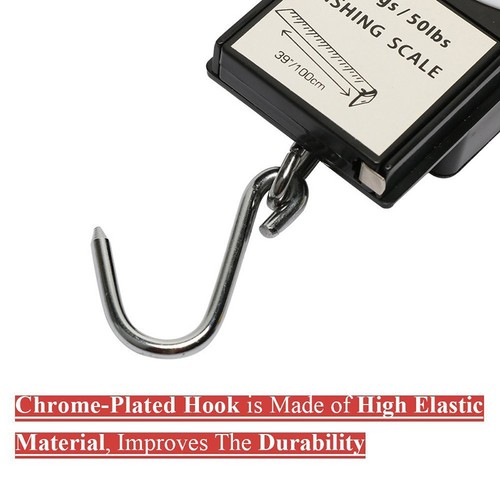 Báscula de Pesca Portátil Digital Max 50lb/22kg Medida de Peso Colgante Multiusos - Imagen 5 de 6