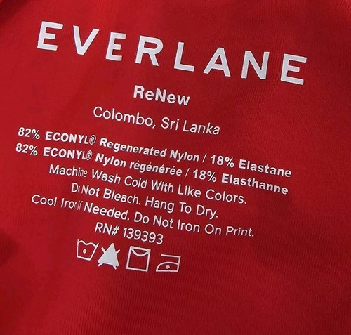 Everlane Swim Bottom Medium Red Bikini The Thigh High Cut Nyle Bathing Suit - Picture 3 of 9