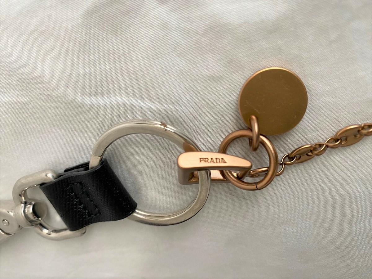 Prada 2004 robot bag charm key ring for nylon crystal bangle