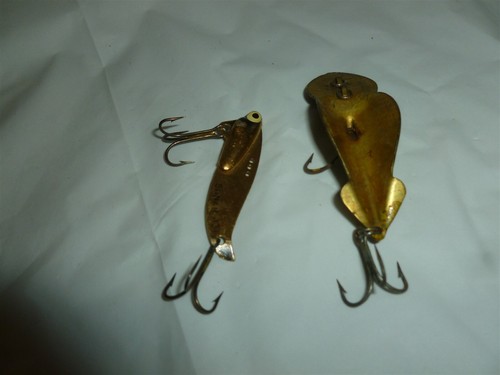 2 Usable Vintage Metal Fishing Lures Lot 7-595 - Picture 7 of 11
