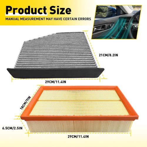 Air Cabin Filters (2 Total) Kit For Porsche Cayenne Volkswagen Touareg Audi Q7 H - Picture 2 of 14