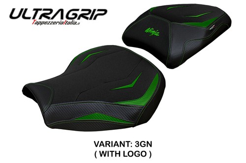 Kawasaki Ninja H2 1000SX 2018-2024 2025 Seat Cover Tappezzeria Ultragrip Green - Picture 2 of 7