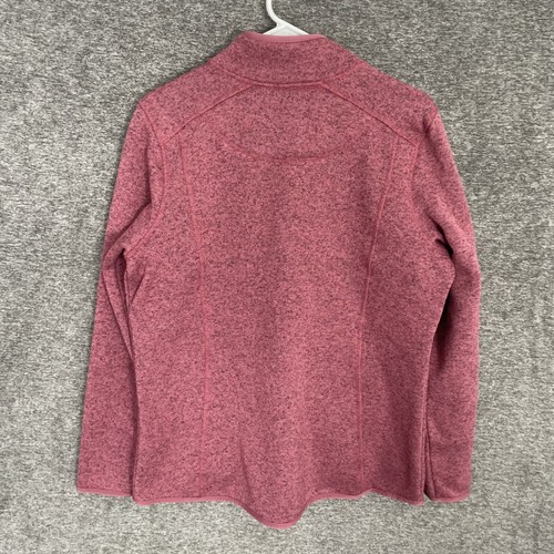 LL Bean Pullover Fleece Full Zip Jacke Damen L knallrot Logo Wandern 504888 - Bild 6 von 7