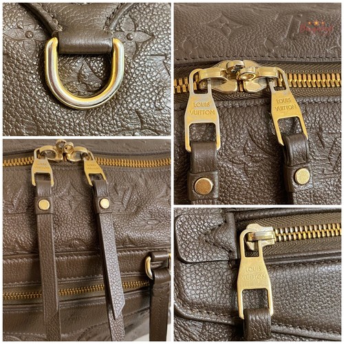 Auténtico Bolso de Mano LOUIS VUITTON Marrón Monograma Empreinte Cuero Bastilla MM - Imagen 7 de 15