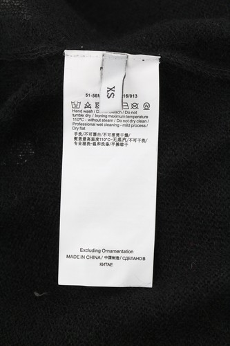 Trussardi Jeans Damen PULLOVER XS Schwarz Alpaka Wolle Strickjacke Federn - Bild 7 von 9